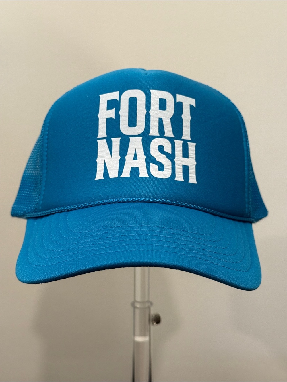 Otto Fort Nash Teal Blue Trucker Hat Size OS